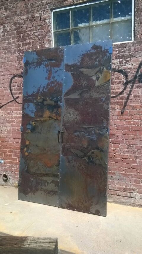 Rusted Sliding Metal Door | Artfully Rogue